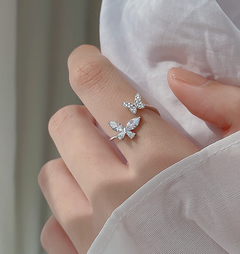 S925 Sterling Silver Butterfly Ring