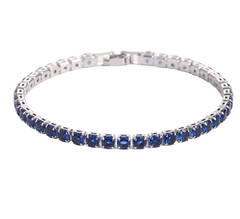 Hip Hop Micro Zircon Tennis Bracelet – Copper & Crystal Statement Bracelet