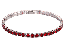 Hip Hop Micro Zircon Tennis Bracelet – Copper & Crystal Statement Bracelet