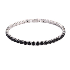Hip Hop Micro Zircon Tennis Bracelet – Copper & Crystal Statement Bracelet
