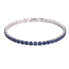 Hip Hop Micro Zircon Tennis Bracelet – Copper & Crystal Statement Bracelet